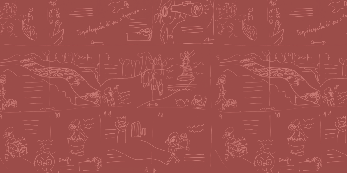 fundo relativo ao livro o piratinha salva o tagarela