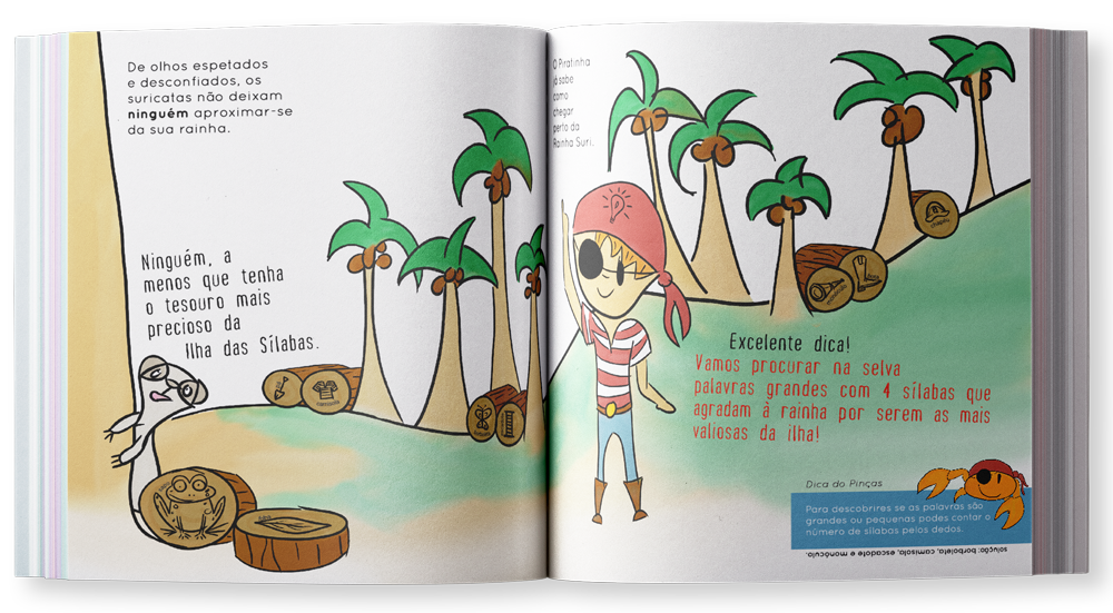 interior do Livro - O Piratinha salva o Tagarela